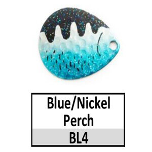 Size 4 Colorado Baitfish Perch Spinner Blades – blue/nickel perch BL4/50