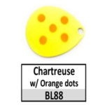 Chartreuse w/ Orange dots BL88