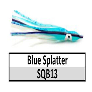 Soft Plastic Squid Bodies (lifelike action) – Blue Splatter
