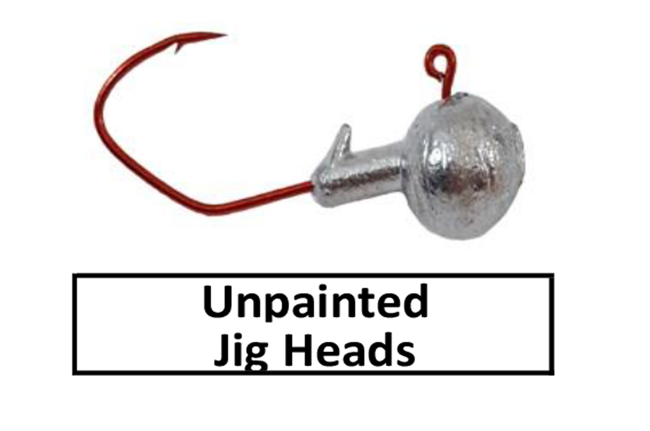 Round jig head-unpainted (plain lead)(RJH33)