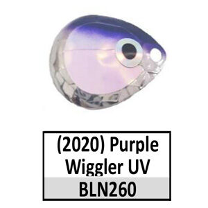 Size 5 Colorado CP UV Spinner Blades – N260 Purple Wiggler UV