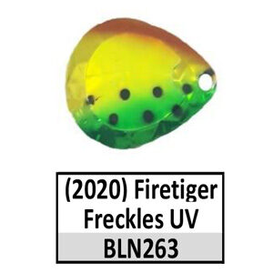 Size 5 Colorado CP UV Spinner Blades – N263 Firetiger Freckles UV