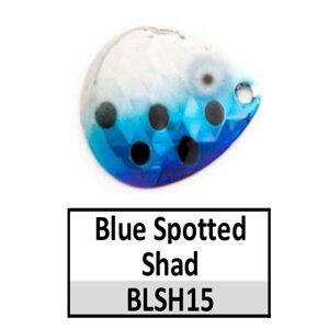 Size 4 Colorado DC Premium CP Spinner Blades – BLSH15 blue spotted shad