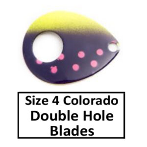 Size 4 Colorado Double Hole Custom Painted Spinner Blades