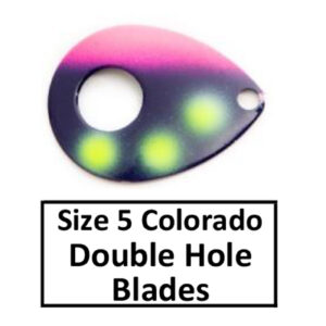 Size 5 Colorado Double Hole Custom Painted Spinner Blades