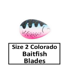 Size 2 Colorado Baitfish-Perch Pattern Spinner Blades