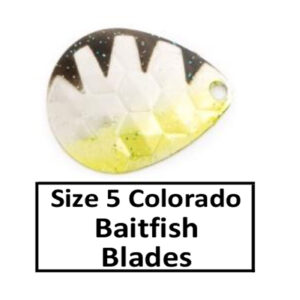 Size 5 Colorado Baitfish-Perch Pattern Spinner Blades