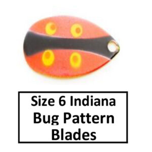 Size 6 Indiana Bug Pattern Spinner Blades
