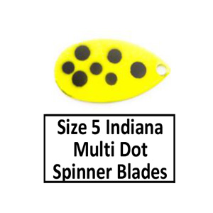 Size 5 Indiana Multi Dotted Spinner Blades