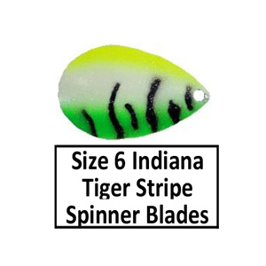 Size 6 Indiana Tiger Stripe Spinner Blades