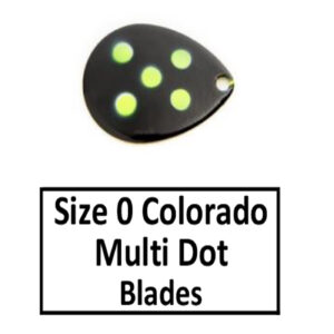 Size 0 Colorado Multi Dotted Basic Spinner Blades