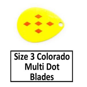 Size 3 Colorado Multi Dotted Basic Spinner Blades
