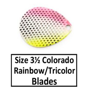 Size 3½ Colorado Rainbow/Tricolor Spinner Blades