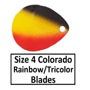 Size 4 Colorado Rainbow/Tricolor Spinner Blades