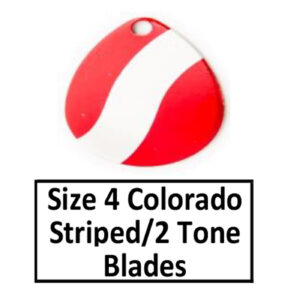 Size 4 Colorado Striped/2 Tone Basic Spinner Blades