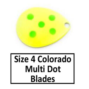Size 4 Colorado Multi Dotted Spinner Blades
