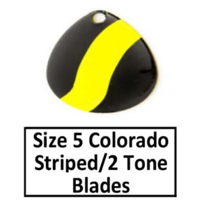 Size 5 Colorado Striped/2 Tone Basic Spinner Blades