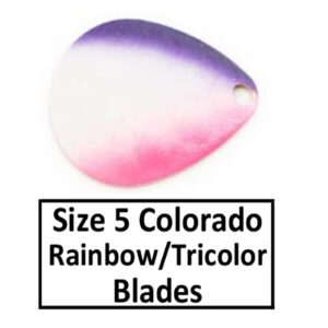 Size 5 Colorado Rainbow/Tricolor Spinner Blades