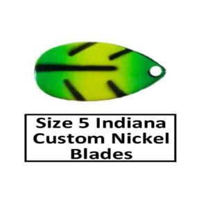 Size 5 Indiana Nickel Base Custom Painted Spinner Blades