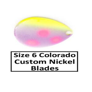 Size 6 Colorado Nickel Base Custom Painted Spinner Blades