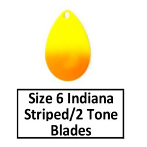 Size 6 Indiana Striped/2 Tone Basic Spinner Blades