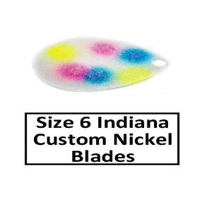 Size 6 Indiana Nickel Base Custom Painted Spinner Blades