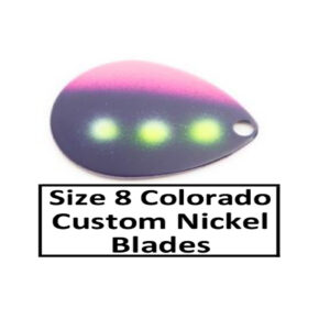 Size 8 Colorado Nickel Base Custom Painted Spinner Blades