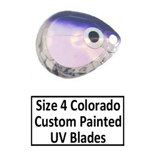 Size 4 Colorado CP UV Spinner Blades - D&B Fishing