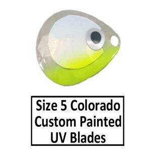 Size 5 Colorado Custom Painted UV Spinner Blades