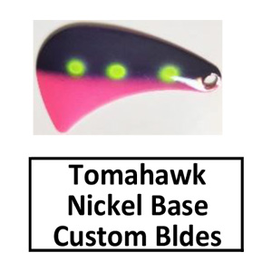 Tomahawk Nickel Base Custom Painted Spinner Blades