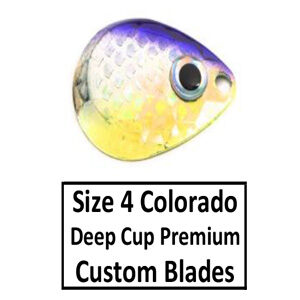 Size 4 Colorado Deep Cup Premium Custom Painted Back Blades