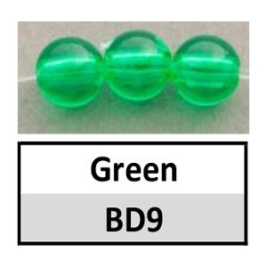 Beads 6mm Round Translucent Green (BD9-6mm)