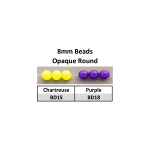 Beads 8mm Round Opaque Purple (BD18-8mm)