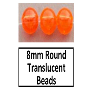 Beads 8mm Round Translucent (BD-8mm-trans)