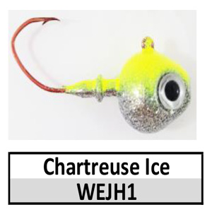Walleye Wedge Jig Head (lead product)-1 oz – Chartreuse Ice (JH1)
