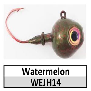Walleye Wedge Jig Head (lead product)-5/8 oz – Watermelon (JH14)