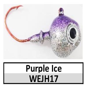 Walleye Wedge Jig Head (lead product)-3/4 oz – Purple Ice (JH17)