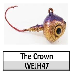 Walleye Wedge Jig Head (lead product)-5/8 oz – The Crown (JH47)