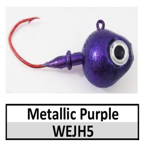 Walleye Wedge Jig Head (lead product)-5/8 oz – Purple (JH5)