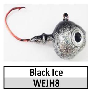 Walleye Wedge Jig Head (lead product)-5/8 oz – Black Ice (JH8)
