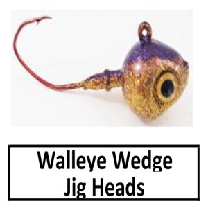 Walleye Wedge Jig Head (lead product)-1 oz