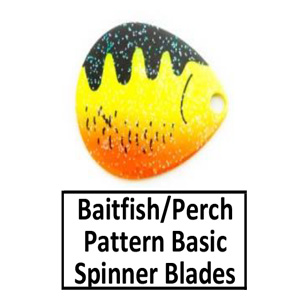 Willow Baitfish Perch Pattern Spinner Blades