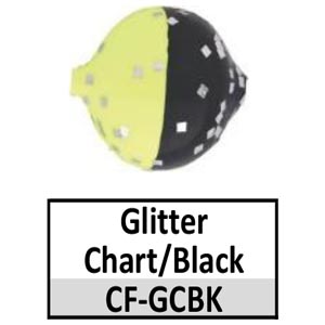 Corkies-Ball Floats for Fishing (CF-4) – Glitter Chartreuse/Black