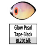 BL201blk Black w/ glow pearl tape