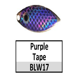 Willow Nickel Base Taped Spinner Blades – BLW17 Nickel w/ purple tape