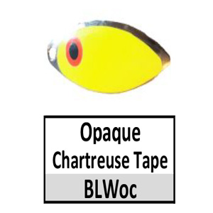 Willow Nickel Base Taped Spinner Blades – BLWoc Nickel w/ opaque chartreuse tape