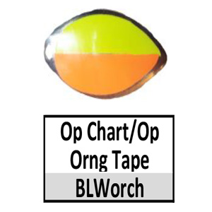 Willow Nickel Base Taped Spinner Blades – BLWorch Nickel w/ op chartreuse/orange tape
