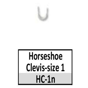 Horseshoe Clevises – Nickel Plated (HC-) – Size 1