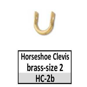 Horseshoe Clevises – Nickel Plated (HC-) – Size 2 brass
