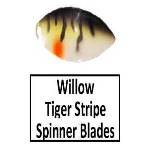 Size 4 Willow Tiger Stripe Spinner Blades